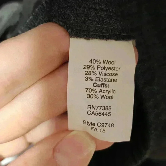 J. Crew Wool Joggers Women's 8 Medium NWOT Gray Charcoal Drapey Comfort - Picture 6 of 7